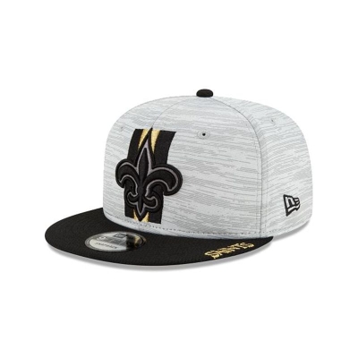 New Orleans Saints Gorra | New Era Official NFL Training 9fifty Snapback Cap Mexico - Negros